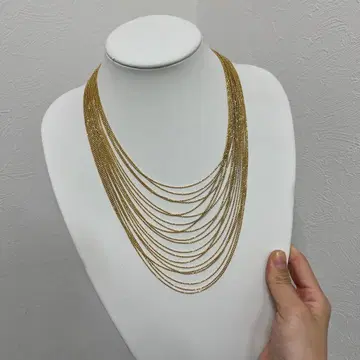 골드 레이어드 목걸이 쇼와