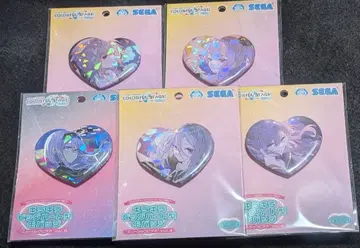 프로세카 반짝반짝 하트형 캔뱃지 니고 세가 카나데 에나 마후유 미즈키