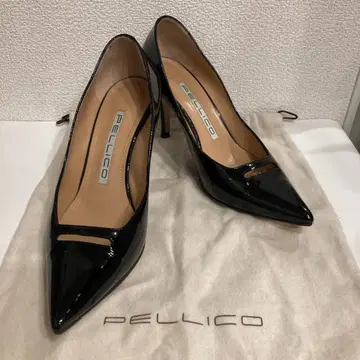 주머니 포함 펠리코 아넬리 에나멜 펌프스 스틸레토