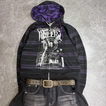 00s archive y2k Zip-up hoodie