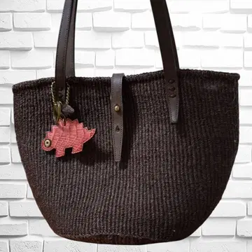 마하리쿠 다크 브라운 바스켓 토트백 여성용