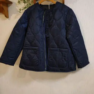 트래디셔널 웨더웨어 네이비 퀼팅 자켓