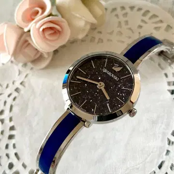 [ 레어 ] Swarovski 스와로브스키 손목시계 크리스탈라인 딜라이트