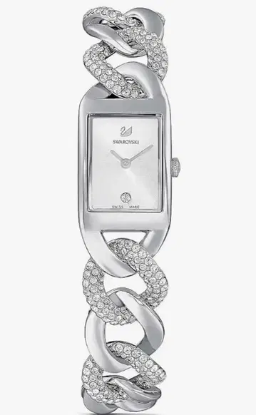 스와로브스키 Swarovski 손목시계 Cocktail 실버 체인
