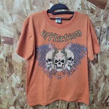y2k 패션 90s Affliction 스컬 그래픽 T셔츠