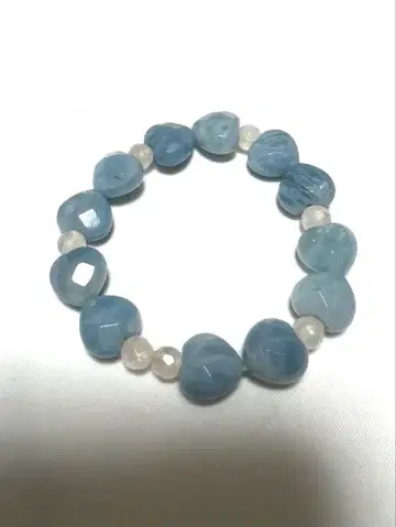 아쿠아 마린과 로즈쿼츠 팔찌