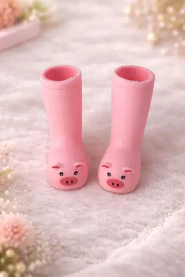 브라이스 아이시 인형 인형 신발 핑크 레인부츠 귀여운 돼지