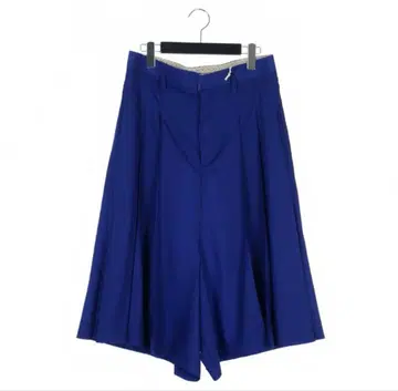 [ 신야 코즈카 ] SCOTTISH 턱 와이드 하프 팬츠