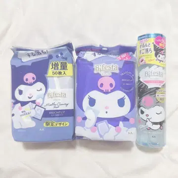 비페스타 쿠로미 미셀라 클렌징 시트 아이 메이크업 리무버 3개