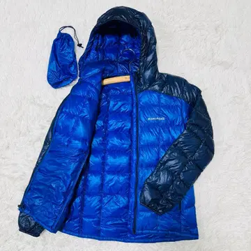 몽벨 스페리오 다운 후드티 블루 S 단종템 완판템 00s Y2K