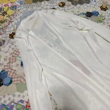 새상품급 ANAYI 롱 가디건 화이트 깔끔한 겉옷 얇은 소재 고급