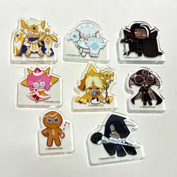 쿠키런 킹덤 아크릴 피규어 8개 세트