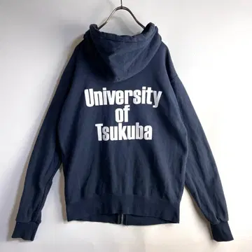 츠쿠바 대학 백 프린트 맨투맨 후드티 칼리지 학교 휘장 오동나무 로고