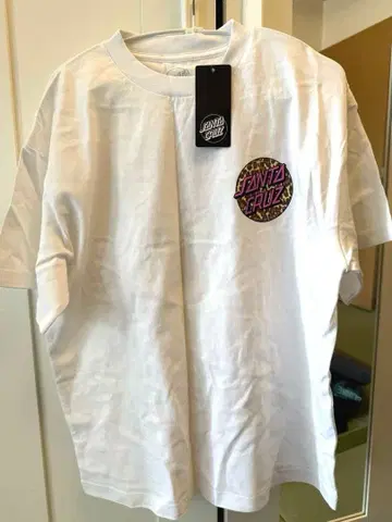 SANTA CRUZ LEOPARD HAND TEE M 사이즈 화이트