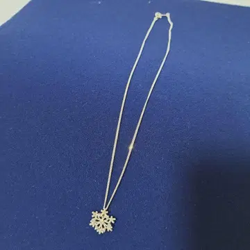 SILVER925 눈꽃 목걸이 실버 베네치안 체인