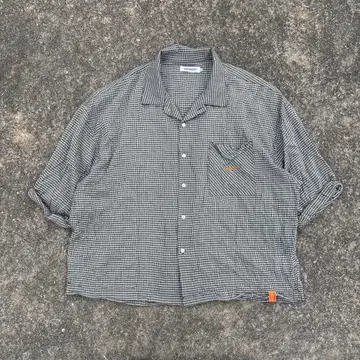 TIGHTBOOTH 타이토부스 깅엄 체크 롤업 셔츠