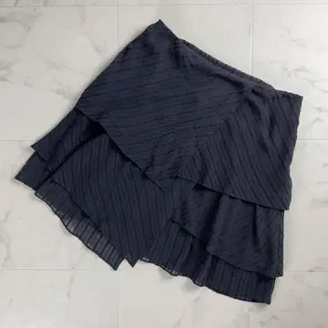 EPOCA 에포카 플레어 스커트 올 패턴 네이비 사이즈 36*SC1601