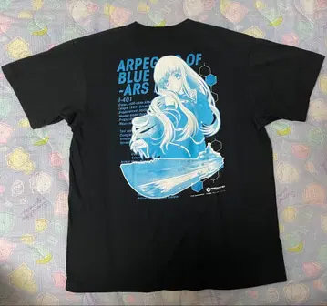 푸른 강철의 아르페지오 티셔츠 남성용 L 블랙