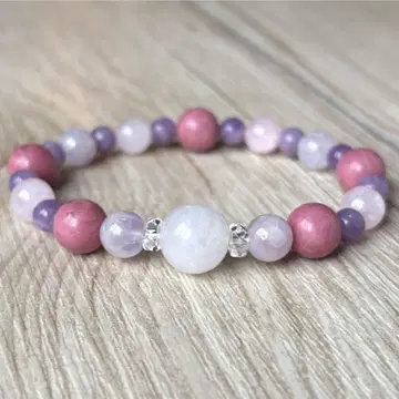 적응 능력을 업시키는 파워스톤 팔찌/로즈쿼츠 실리셔스시스