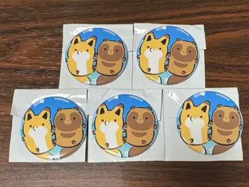 AnimeJapan 너구리와 여우 가챠 캔뱃지 5개