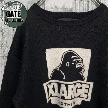 엑스라지 빅 로고 니트 스웨터 블랙 LARGE