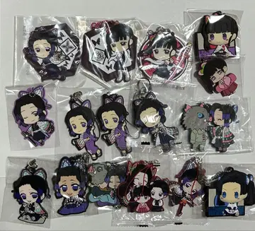 귀멸의 칼날 코쵸우 시노부 츠유리 카나오 러버 스트랩 러버 키링