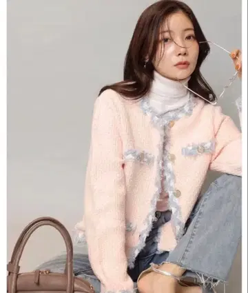 apuweiser riche MIX 블레이드 니트 자켓