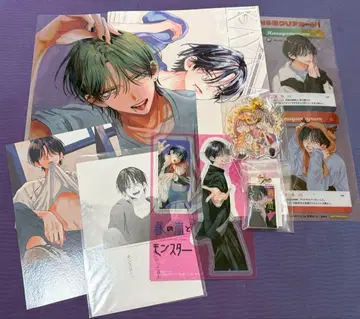 봄의 폭풍과 몬스터 굿즈 부록 당선품 특전 8점 묶음 판매 미유키 꿀벌