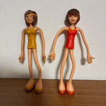 레트로 핑크 여성용 구네구네 인형 눈꽃 무늬 추첨 당선품