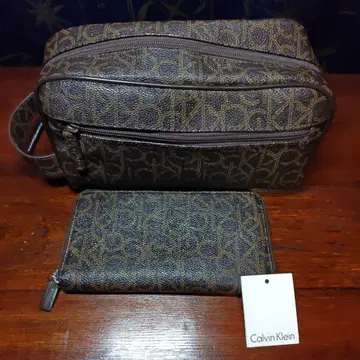 캘빈 클라인 브라운 세컨드 백과 장지갑 세트