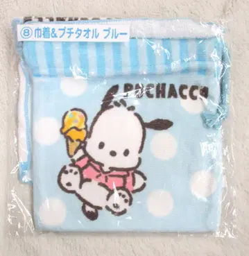 산리오 포차코 뽑기 2021년 7월 8. 복조리&미니 타월 블루