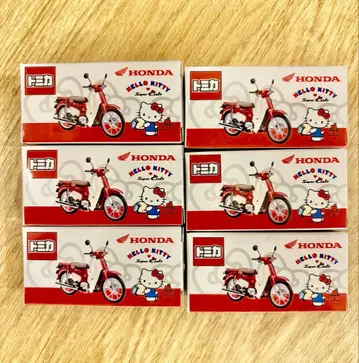 토미카 슈퍼커브 x 헬로키티 한정판 콜라보 6개 세트