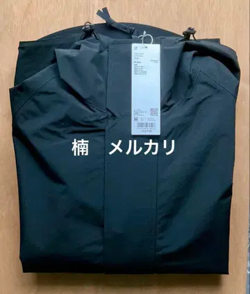 [ 새상품 미사용 ] 유니클로 U 블록 테크 유틸리티 후드티 블랙 M