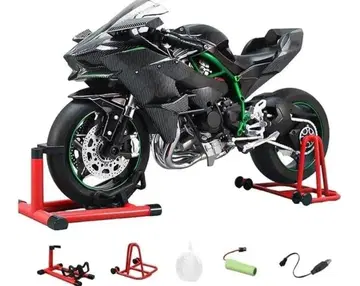 미사용 새상품 1/6 바이크 완성품 액션 피규어 카본 패턴