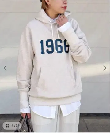 [ 미사용 택 포함 ] 1968 hooded Pullover/내추럴