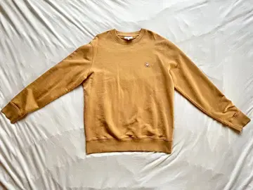 메종 키츠네 맨투맨 베이지 폭스 로고 남성용