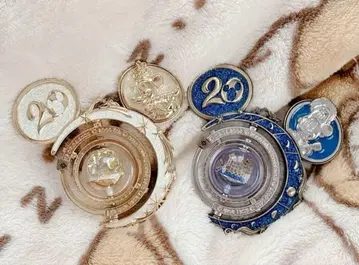 레어 디즈니씨 20주년 크리스탈 피아 2세트