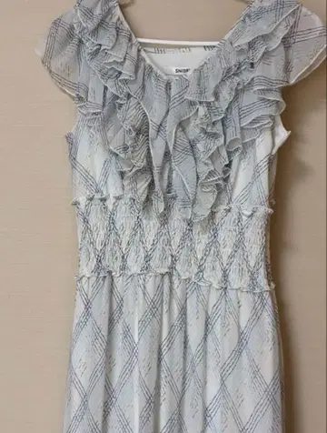 SNIDEL Sustainable 프린트 플리츠 원피스