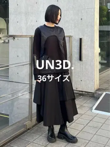 [ 새상품급 ] UN3D. 아지메 레이어드 팬츠 사이즈 36