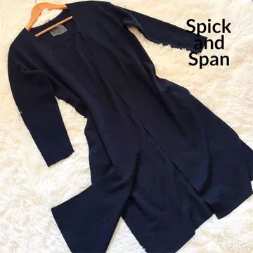 Spick & Span 롱 가디건 네이비