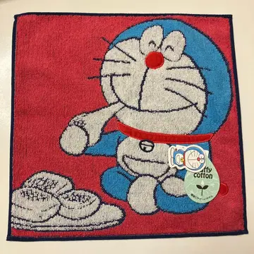 새상품 도라에몽 오모치 설날 핑크 타월 손수건 핸드 타월 50주년