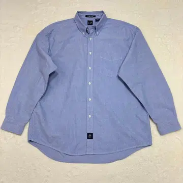 90s 올드 GAP The BIG Oxford 버튼 다운 셔츠 파랑 L