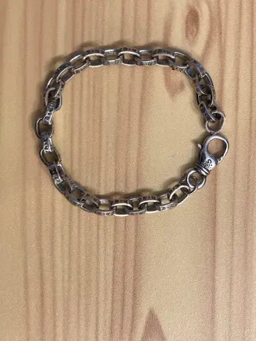 팔찌 타이니 페이퍼 체인 액세서리 실버 각인