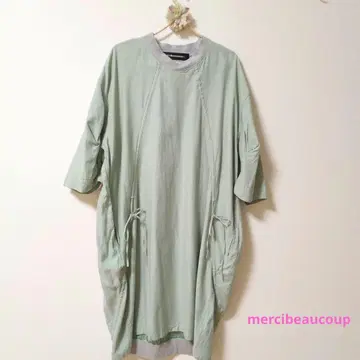 메르시보쿠 실크 터치 원피스 루즈핏