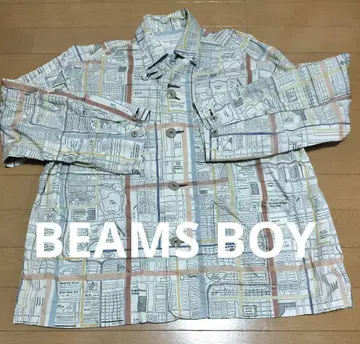 [ 레어 새상품급 ] 빔즈 보이 메트로 체크 셔츠 자켓