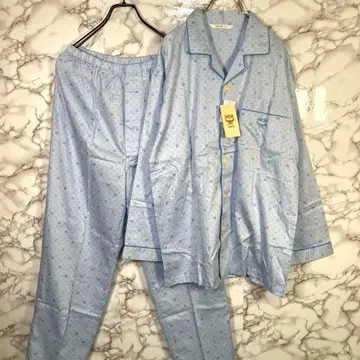 미사용 MCM (M) 테일러드 파자마 상하의 코튼 100% 블루