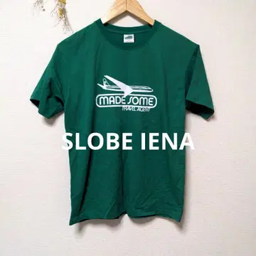 SLOBE IENA 슬로브 이에나 T셔츠 상의 프린트 그린