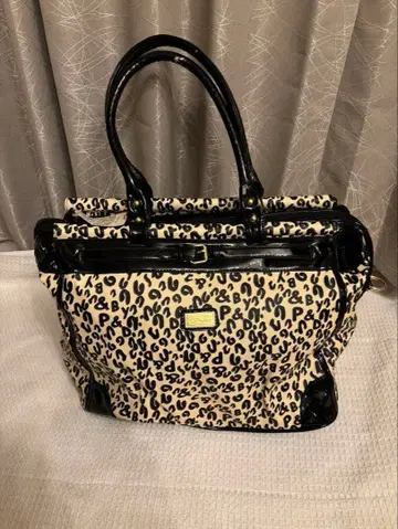 &byP&D 레오파드 무늬 보스턴 백