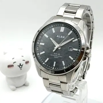 세이코 SEIKO ALBA 솔라 손목시계 블랙