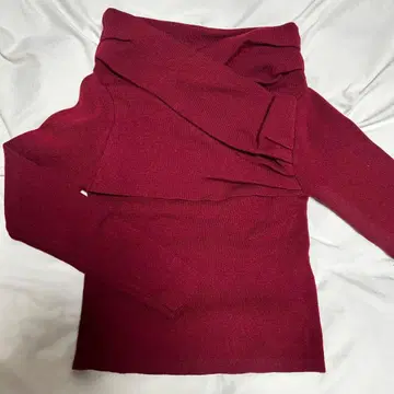 오프숄더 리브 니트 me+em select